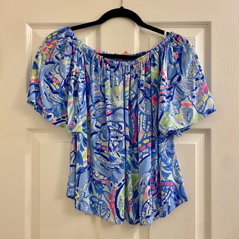 Lilly Pulitzer off the shoulder top